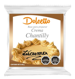 Crema chantilly lúcuma Dolcetto